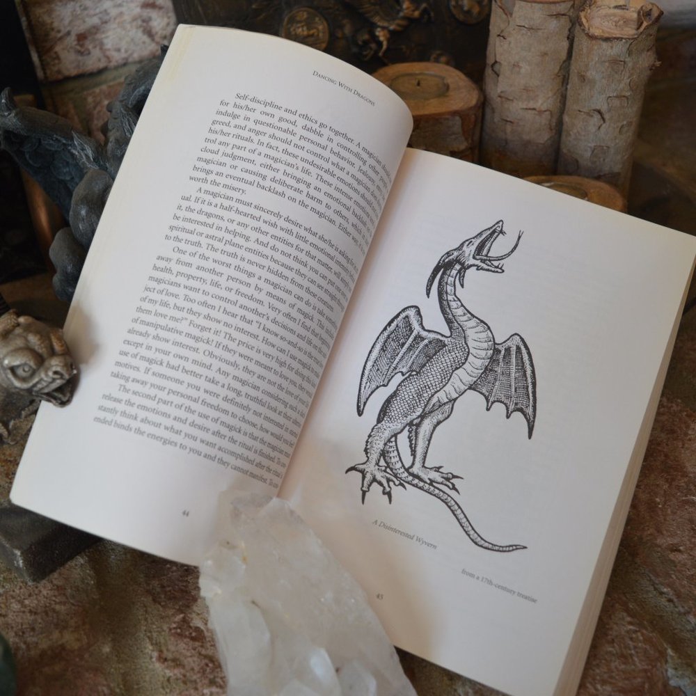 ⚠️SOLD⚠️Dancing With Dragons Power Wisdom D J Conway Wicca Pagan - Picture 7 of 8